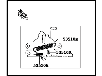 Toyota 53510-47150 Lock