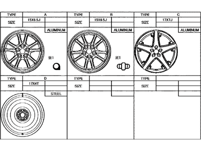 Toyota 42611-12D30 Wheel, Steel