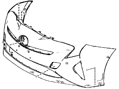 Toyota 52119-47961 Bumper Cover