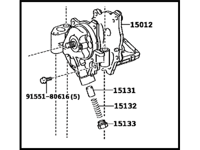 Toyota 15100-37060 Oil Pump
