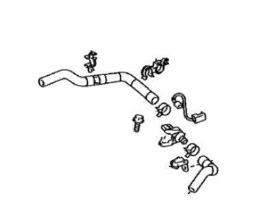 Toyota 16261-25070 Hose, Water By-Pass