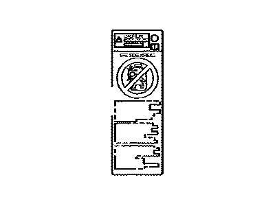 Toyota 74596-30030 Air Bag Label