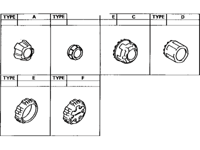 Toyota 42603-35140 Wheel Hub Ornament Sub-Assembly