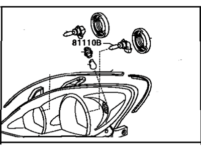 Toyota 81130-33540 Lens & Housing