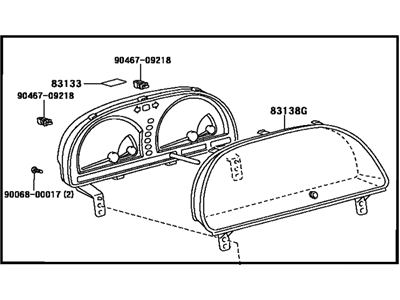 Toyota 83800-0W270 Instrument Cluster