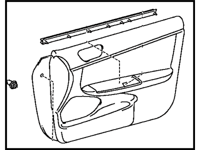 Toyota 67610-3T010-B0 Board Sub-Assy, Front Door Trim, RH