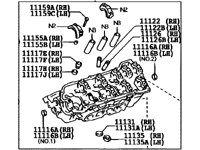 Toyota 11102-29075 Cylinder Head