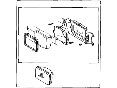 Toyota 81110-16410 Headlamp Assembly