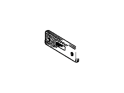 Toyota 81751-12110 Lens, Rear Side Marker Lamp, RH