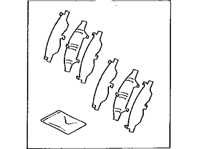 Toyota 04945-33030 Shim Kit, Anti Squeal, Front