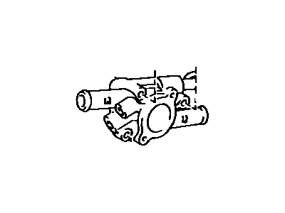 Toyota 16333-11220 Housing, Water Outlet