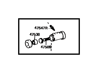 Toyota 47550-32020 Cylinder Assembly, Rear Wheel Brake