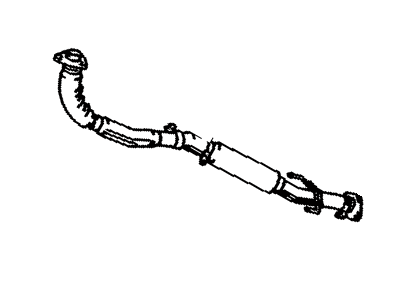 Toyota 17410-74470 Front Exhaust Pipe Assembly