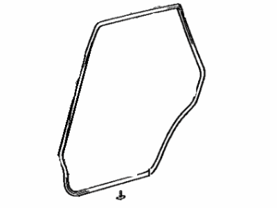 Toyota 67872-32050 Weatherstrip, Rear Door, LH