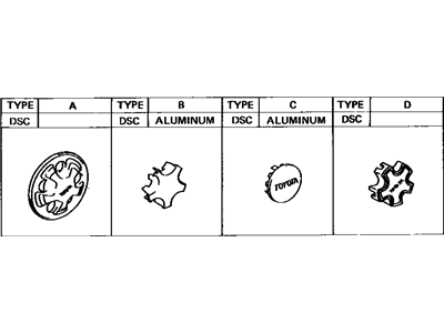 Toyota 42603-32070 Center Cap