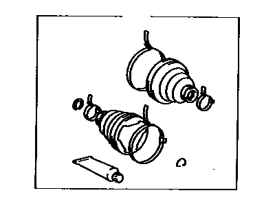 Toyota 04438-32131 Front Cv Joint Boot Kit