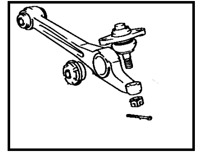 Lexus 48620-32040 Front Suspension Lower Control Arm Sub-Assembly, No.1 Right