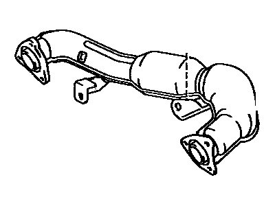 Toyota 17106-65010 Exhaust Crossover Pipe Sub-Assembly