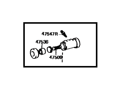 Toyota 47570-32020 Cylinder Assembly, Rear Wheel Brake