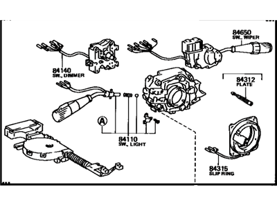 Toyota 84310-2B600 Switch Assy, Turn Signal