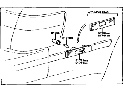 Toyota 81730-20160 Lamp Assy, Side Turn Signal, RH