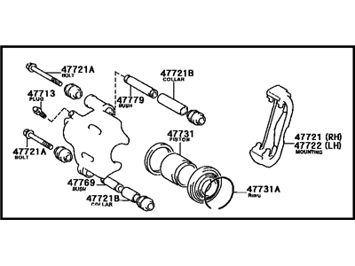 Toyota 47730-20211 Cylinder Assy, Front Disc Brake, RH