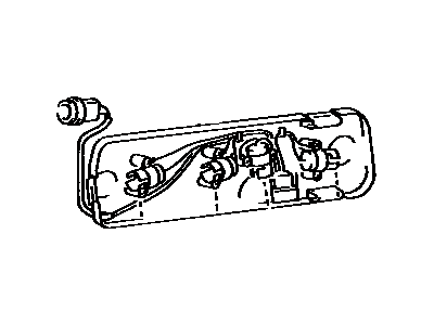 Toyota 81565-20640 Socket & Wire Sub-Assy, Rear Combination Lamp, LH