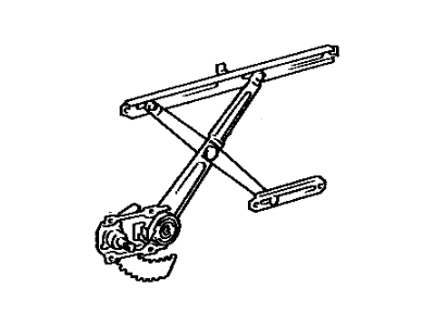 Toyota 69801-32010 Regulator Sub-Assy, Front Door Window, RH