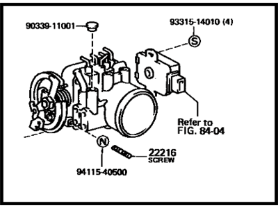 Toyota 22210-74030 Throttle Body Assembly
