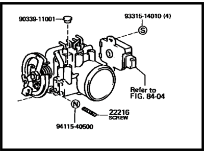 Toyota 22210-74041 Throttle Body