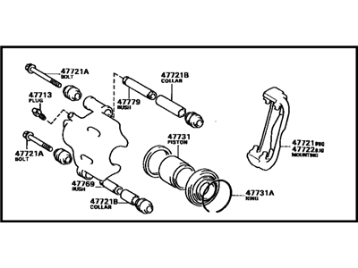 Toyota 47730-32041 Cylinder Assy, Front Disc Brake, RH