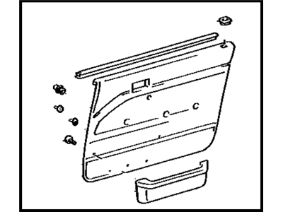 Toyota 67610-32100-03 Board Sub-Assy, Front Door Trim, RH