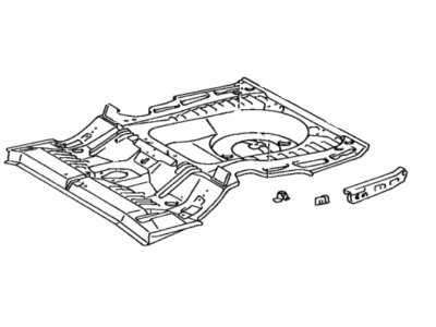 Toyota 58301-32060 Rear Floor Pan