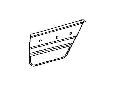 Toyota 67630-35C40-C0 Panel Assembly, Rear Door