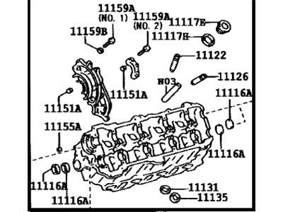 Toyota 11102-09060 Head, Cylinder, LH