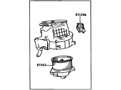 Toyota 87130-0C010 Blower Assembly