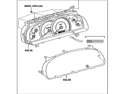 Toyota 83800-0C371 Instrument Cluster