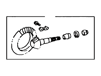 Toyota 41201-80078 Final Gear Kit, Differential, Front