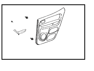 Toyota 62520-0C040-B0 Door Trim Panel