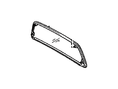 Toyota 64834-04010 Weatherstrip, Back Window Slide Glass