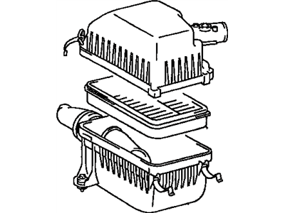 Toyota 17700-0P012 Cleaner Assembly, Air W