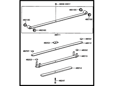 Toyota 48220-AF050 Spring Assy, Rear LH