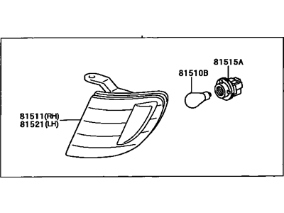 Toyota 81520-0C030 Signal Lamp Assembly