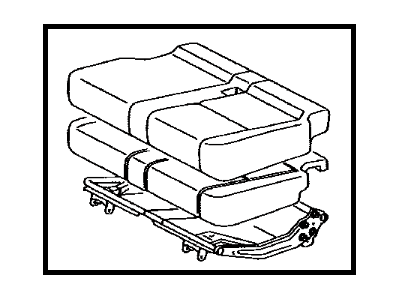 Toyota 71470-0C021-B2 Cushion Assembly, Rear Seat, LH