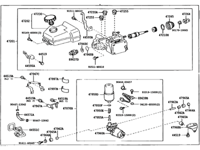 Toyota 47050-0C031 Brake Booster Assy, W/Master Cylinder