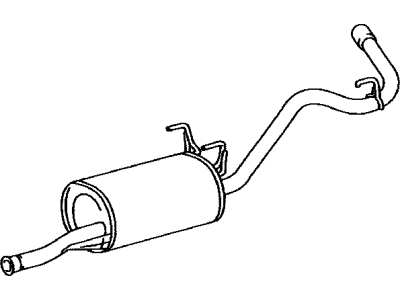 Toyota 17405-07010 Muffler & Pipe
