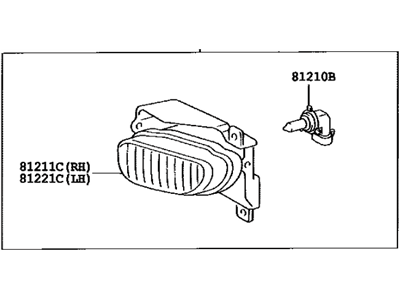 Toyota 81210-0C010 Fog Lamp Assembly