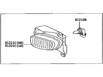 Toyota 81220-0C010 Fog Lamp Assembly