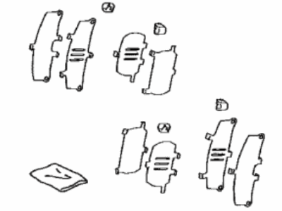 Toyota 04945-0E071 Brake Pads Shim