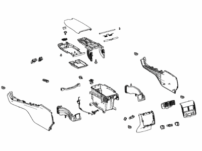 Toyota 58810-07142-C0 Console Assembly